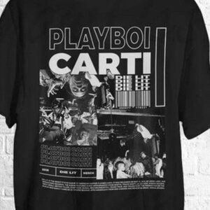 Playboi Carti Die Lit T-Shirt Vintage Rap Hip Hop Music Graphic Fan Tee 73